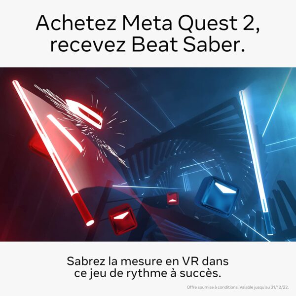Meta Quest 2 (New)— Casque de réalité virtuelle tout-en-un,dernière génération — 128 Go - Image 3
